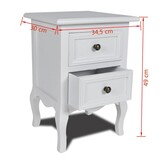 vidaXL Nachtkastjes Set - Wit (59% Korting)