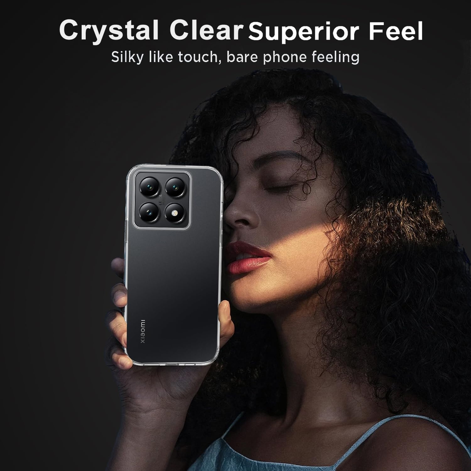 Telefoonhoes voor Xiaomi 14T Pro, transparante case, 360 graden volledige bescherming, siliconen, dunne cover case