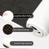 Set van 2 Antislip Badkamertapijten Wit - 50x80 cm & WC Tapijt 50x40 cm