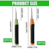 4 Stuks Kleine Snoeischaren 16.5 cm, Roestvrij Staal, Bloemenscharen met Rechte en Gebogen Bladen