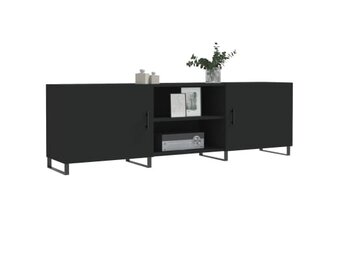 vidaXL Tv-meubel 150x30x50 cm bewerkt hout zwart