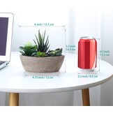 T4U Kunstplant Vetplant Mini Bootvorm Donkergroen, Set van 2, Decoratie