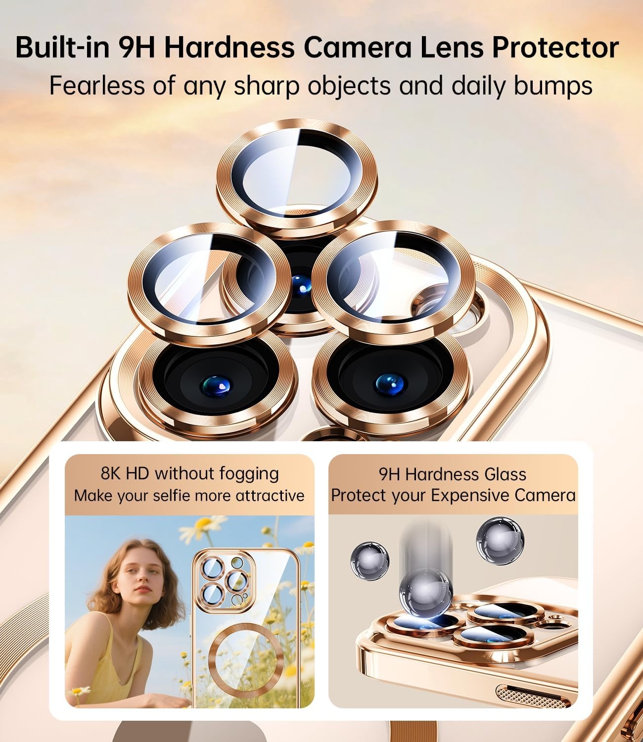 JUESHITUO iPhone 16 Pro Max Hoesje - Natural Titanium - 50% Korting