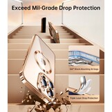 JUESHITUO iPhone 16 Pro Max Hoesje - Natural Titanium - 50% Korting