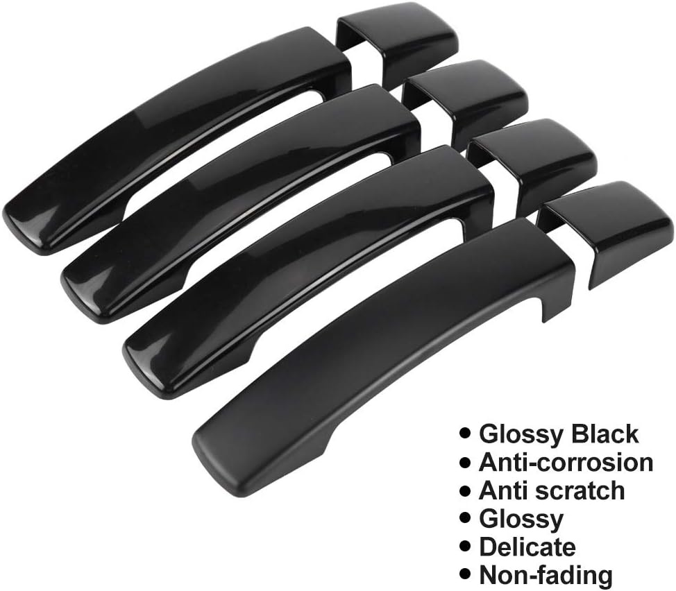 Zwarte Deurklink Afdekking (4 stuks) - 53% Korting!