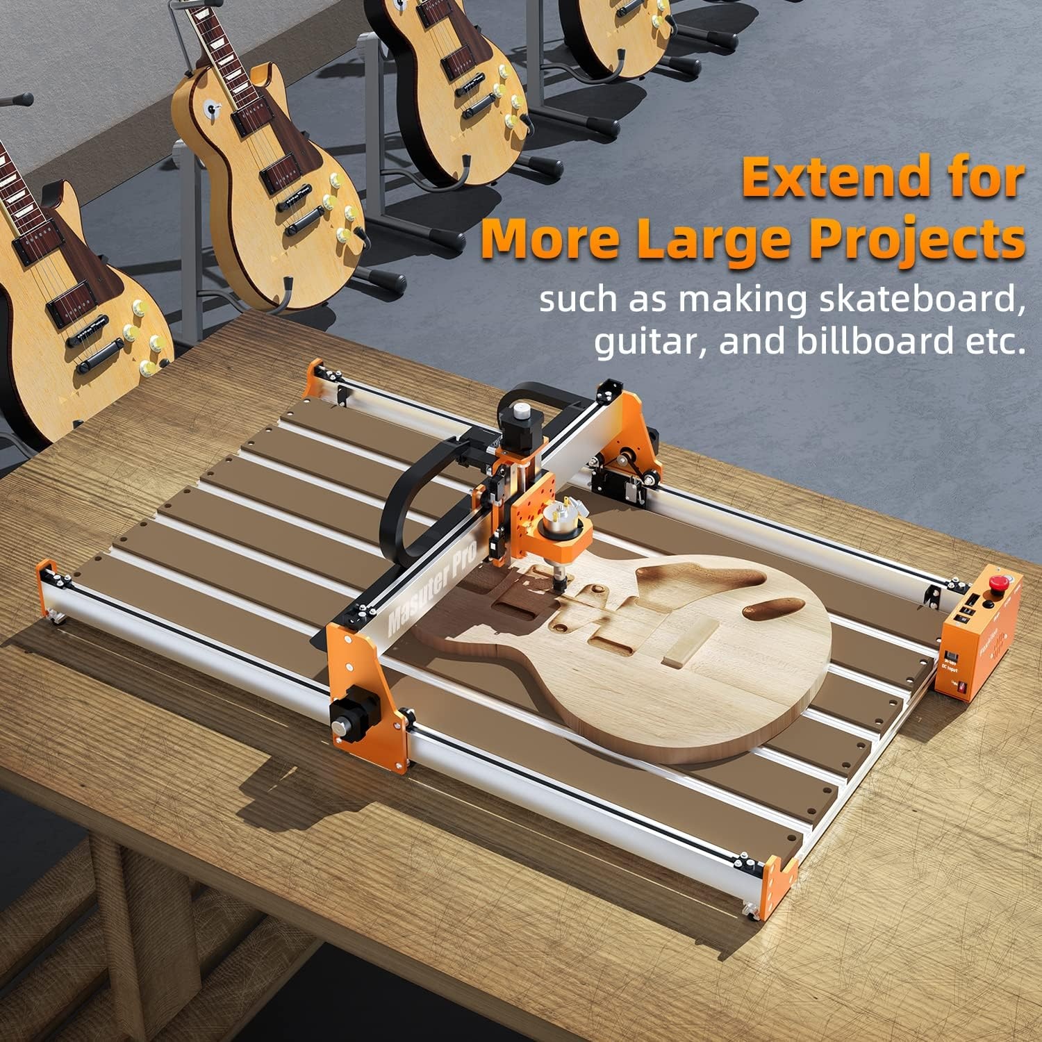 FoxAlien 4080 Uitbreidingskit: 40x80cm werkgebied voor Masuter Pro CNC