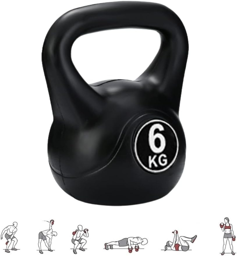 Zwarte Neopreen Kettlebell met Ergonomische Handgreep (33% Korting)