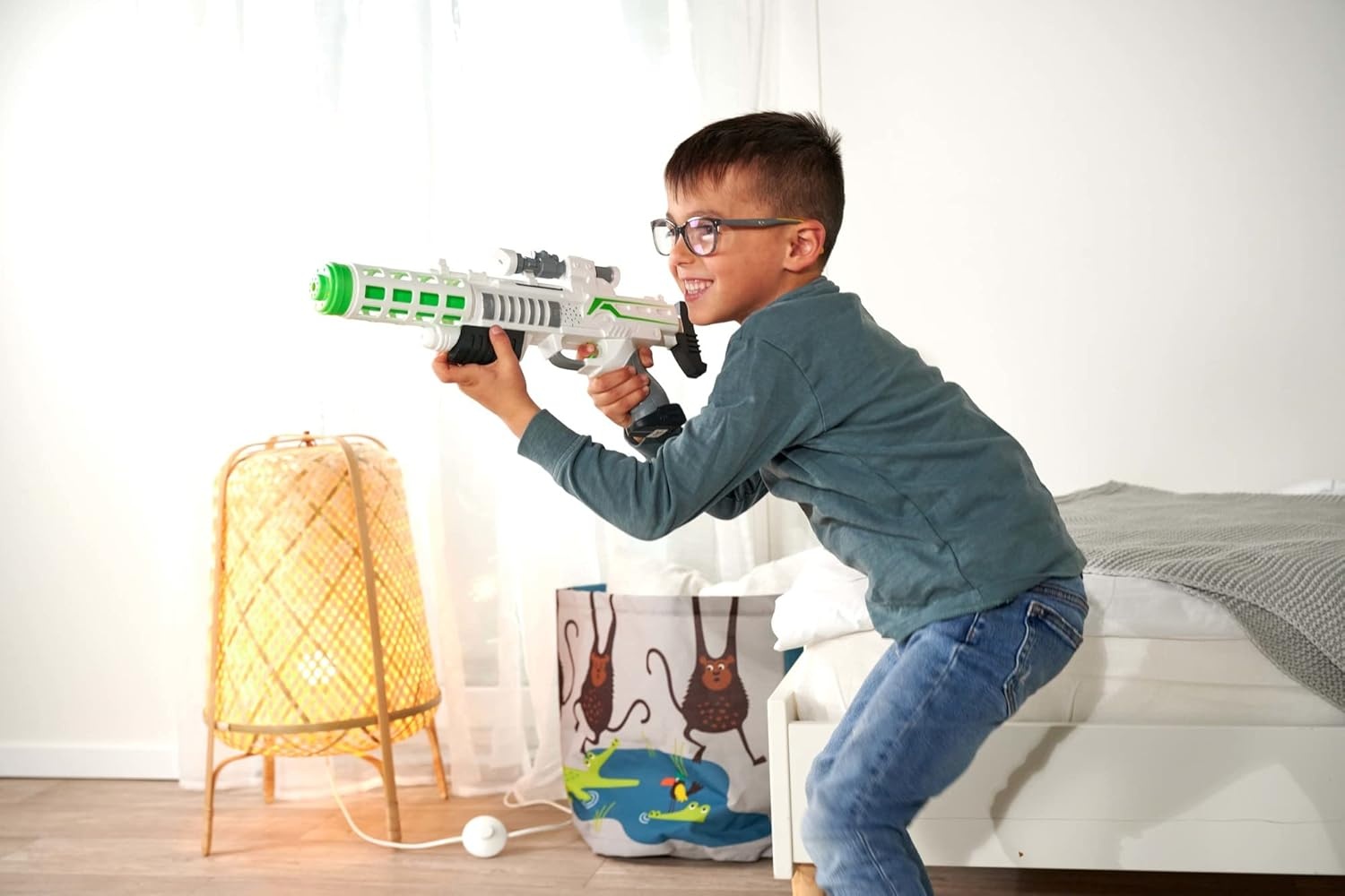 Zwarte Planet Fighter Laser Gun 44cm - 57% Korting