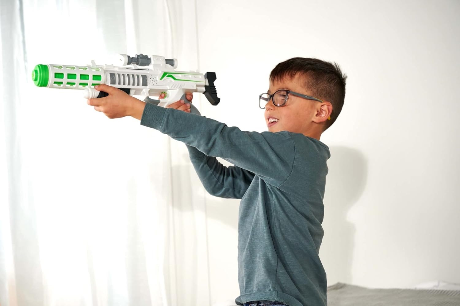 Zwarte Planet Fighter Laser Gun 44cm - 57% Korting