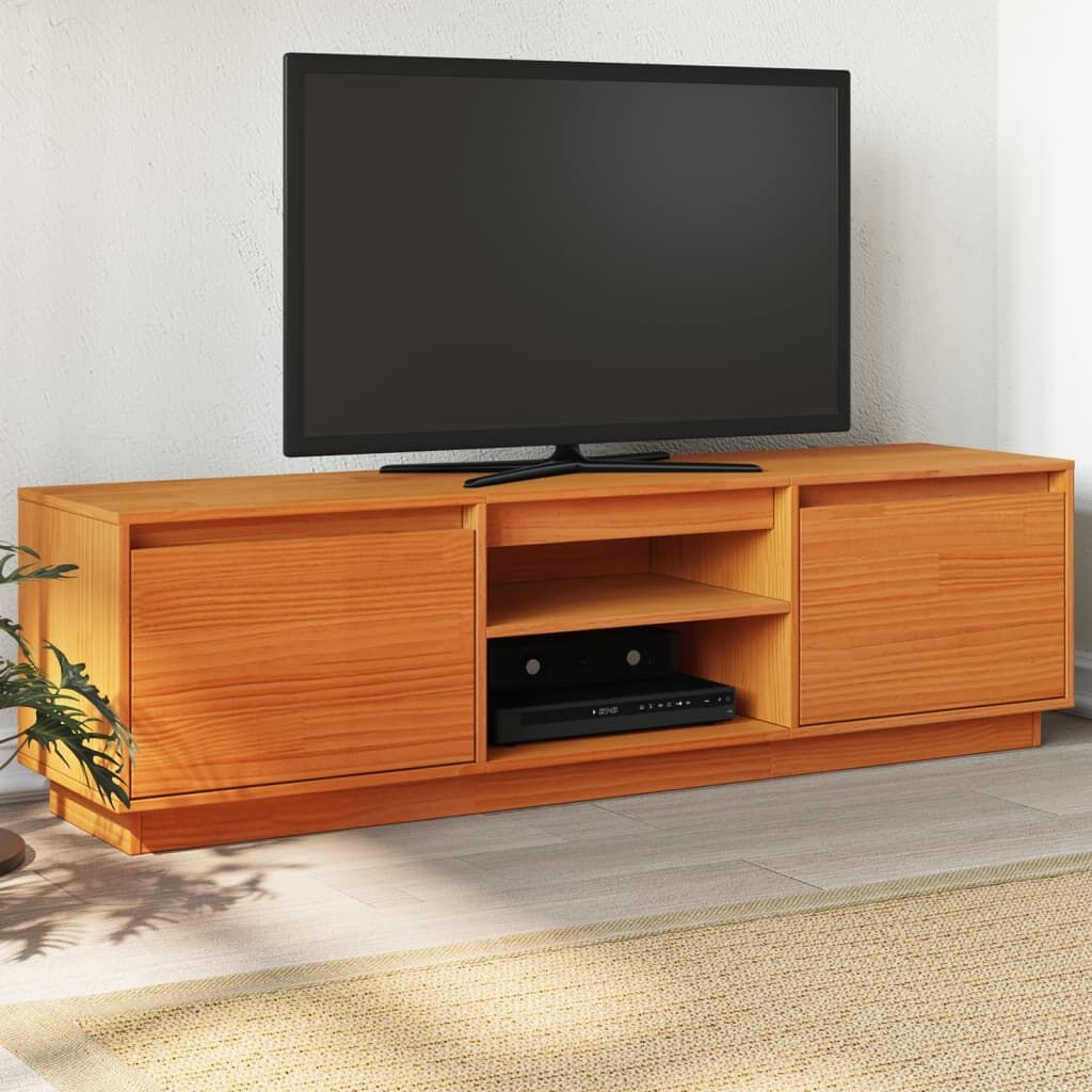 VidaXL TV-meubel Grenenhout Wasbruin - 140cm (54% korting)