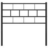 VidaXL Hoofdbord Metaal Zwart (107 cm) - 48% Korting!