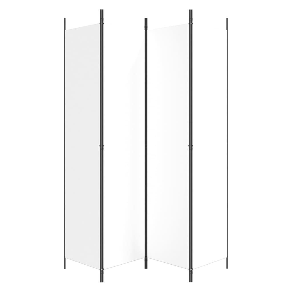 VidaXL Kamerscherm 4 Panelen Wit – 52% Korting