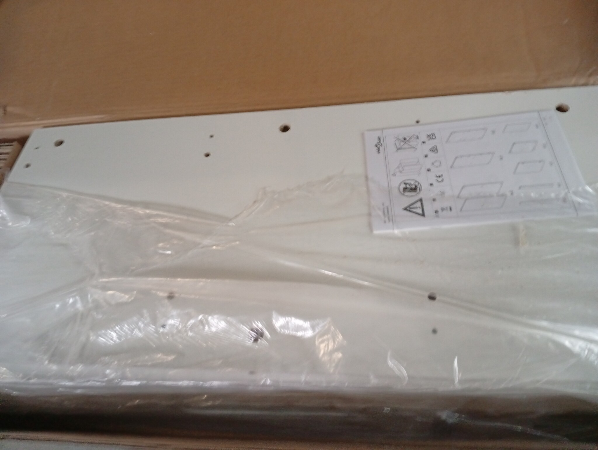 vidaXL Dressoir Hoogglans Wit met LED (80x35x75cm) - 59% Korting!