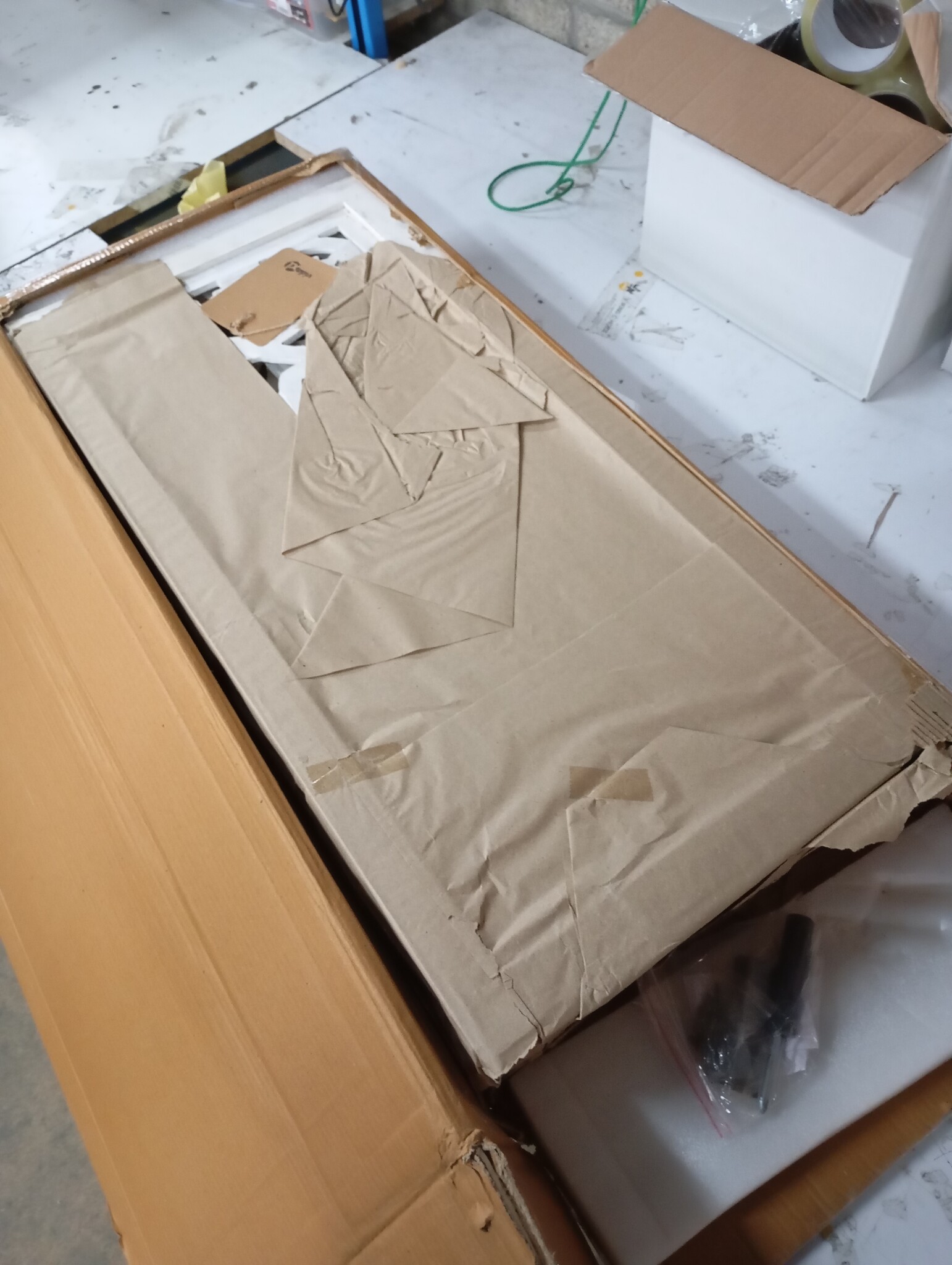 vidaXL Kamerscherm 3-Delig Mangohout Wit - 54% Korting