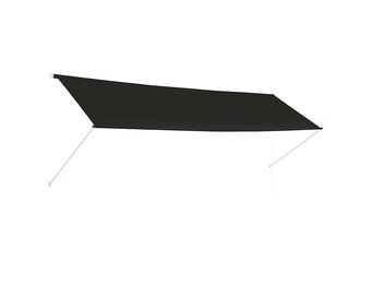 vidaXL Uittrekbare Luifel 400x150cm Antraciet - 53% Korting!