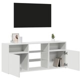 vidaXL TV-meubel Wit met LED - 120x30x50cm (33% Korting)