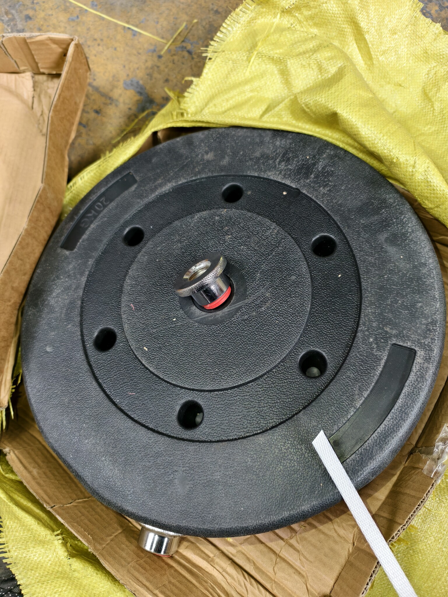 20 kg Halterschijf - Beton/Vinyl met 49% Korting