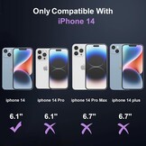 iPhone 14 Magnetische Beschermhoes + 2x Glas + 42% Korting