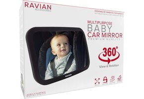 RAVIAN Autospiegel Baby/Kinderen - Onbreekbaar, 360° Verstelbaar (-24%)