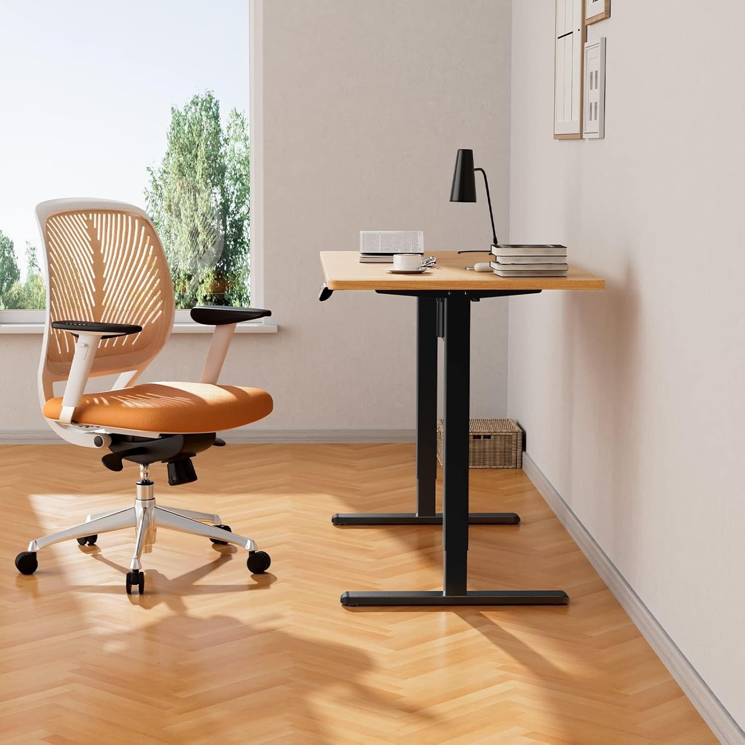 Elektrisch opstaand bureauframe - ErGear in hoogte verstelbare tafelpoten zitten standaard bureauframe tot 47 inch ergonomisch staand bureaubasis alleen werkstation frame