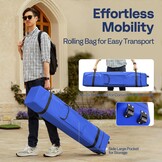 VIVOHOME Pop-Up Campering Tent Blauw 8x8ft met Muskietennet