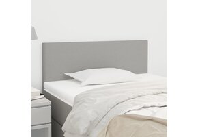 vidaXL Hoofdbord Stof Lichtgrijs 100x5x78/88cm - 30% Korting!