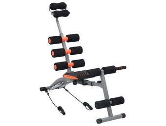 vidaXL Buikspiertrainer L-vormig met elastische koorden