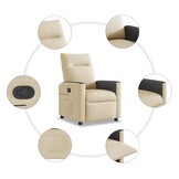 VidaXL Fauteuil Crème - 40% Korting!