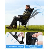 Sportneer Campingstoel Zwart - Opvouwbaar (34% Korting)