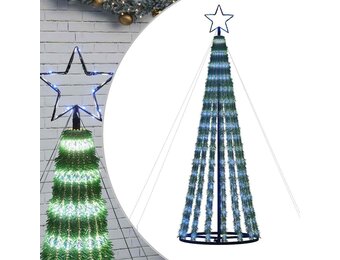 vidaXL Blauwe LED Kerstboom 180cm - 50% Korting!