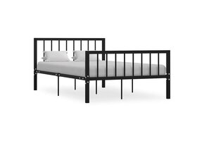 vidaXL Metalen Bedframe Zwart 120x200 cm - 34% Korting!