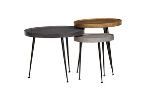 vidaXL Salontafel Set (3x) Multicolor - 34% Korting