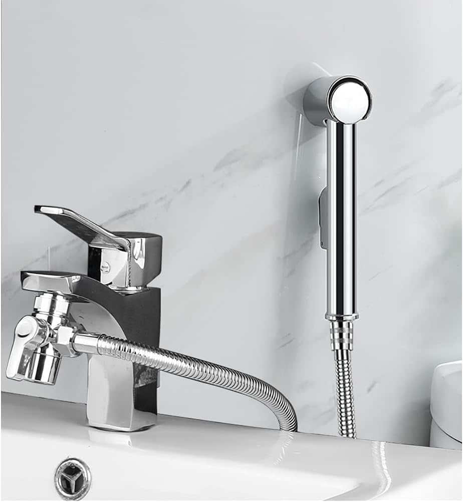 Bidet Handdouche Set Zwart/Wit (23% Korting)