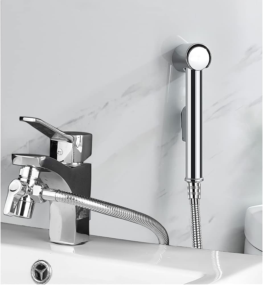 Bidet Handdouche Set Zwart/Wit (23% Korting)