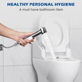 Bidet Handdouche Set Zwart/Wit (23% Korting)