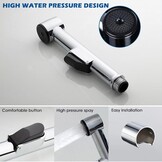 Bidet Handdouche Set Zwart/Wit (23% Korting)