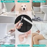 Bidet Handdouche Set Zwart/Wit (23% Korting)