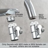 Bidet Handdouche Set Zwart/Wit (23% Korting)