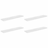 vidaXL Zwevende Wandschappen (4 st.) - Hoogglans Wit - 29% Korting!