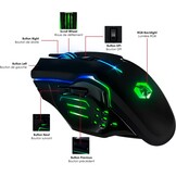 EMPIRE GAMING - Armor RF800 draadloos gamingtoetsenbord en -muisset QWERTZ (DE-indeling) - 2,4 G RGB draadloos toetsenbord - Ergonomische draadloze muis met muismat van 4800 dpi - PC PS4 PS5 Xbox One/serie Mac