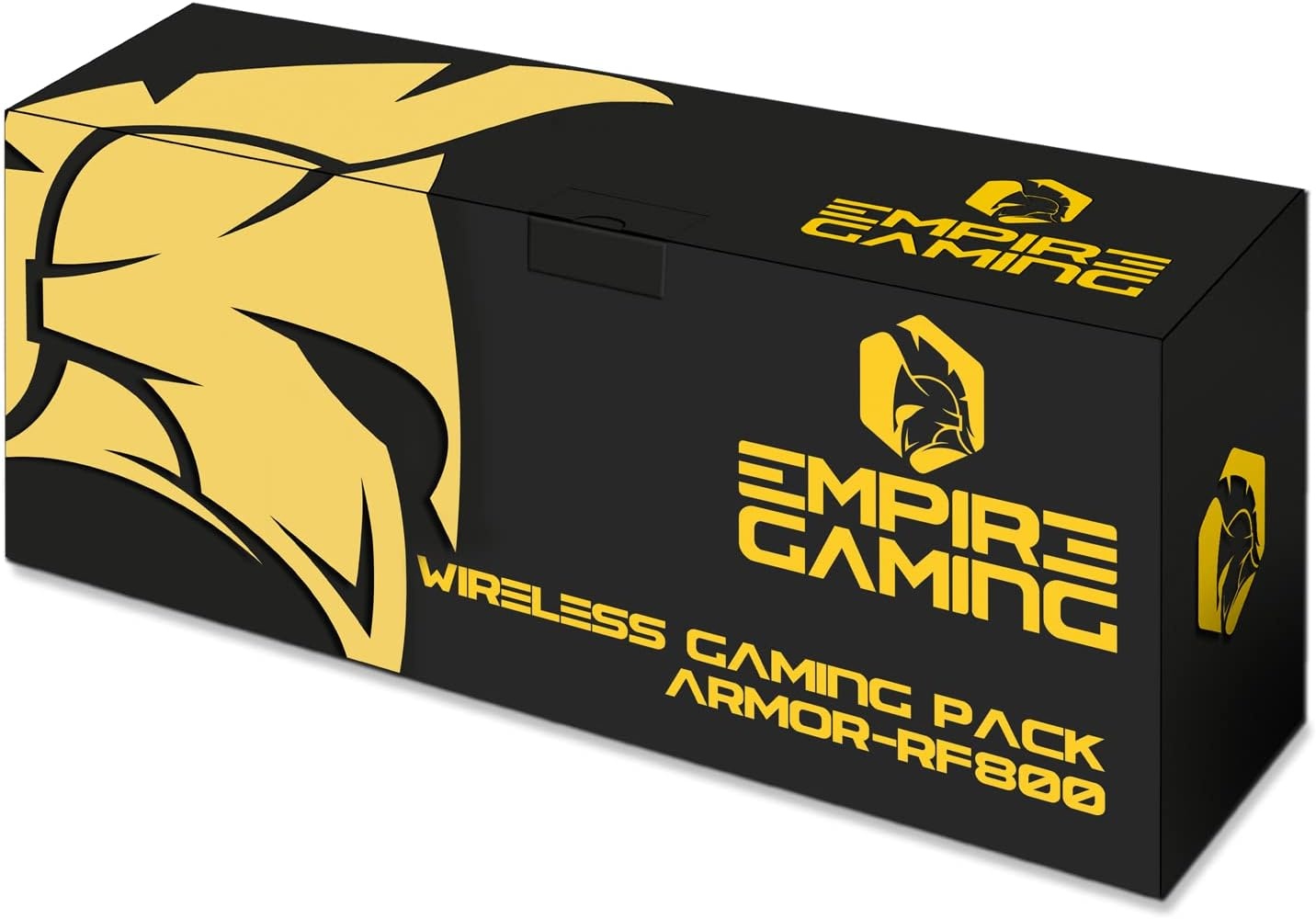 EMPIRE GAMING - Armor RF800 draadloos gamingtoetsenbord en -muisset QWERTZ (DE-indeling) - 2,4 G RGB draadloos toetsenbord - Ergonomische draadloze muis met muismat van 4800 dpi - PC PS4 PS5 Xbox One/serie Mac
