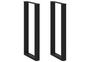 vidaXL Bartafelpoten U-vormig Zwart Staal - 34% Korting!