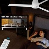 CJOY Plafondventilator 152cm met Licht - 36% Korting