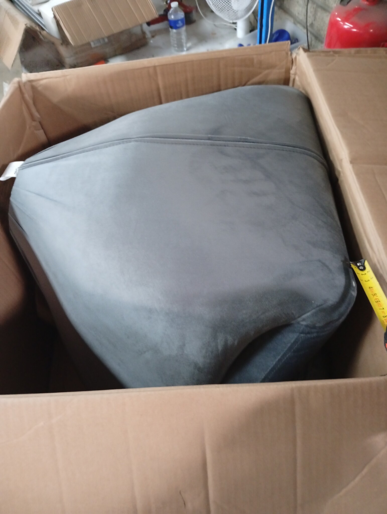 vidaXL Eivormige Stoel Donkergrijs Fluweel - 76% Korting!