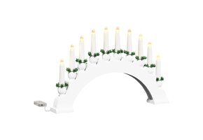 vidaXL Kerst Kaarsenboog Wit - 29% Korting!