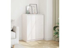 VidaXL Dressoir Grenenhout Wit - 60x36x84 cm - 59% Korting