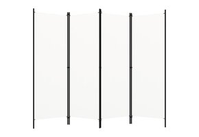 VidaXL Kamerscherm 4 panelen Wit - 49% Korting