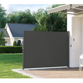 Uittrekbaar Tuinscherm 300x200cm Donkergrijs - 59% Korting