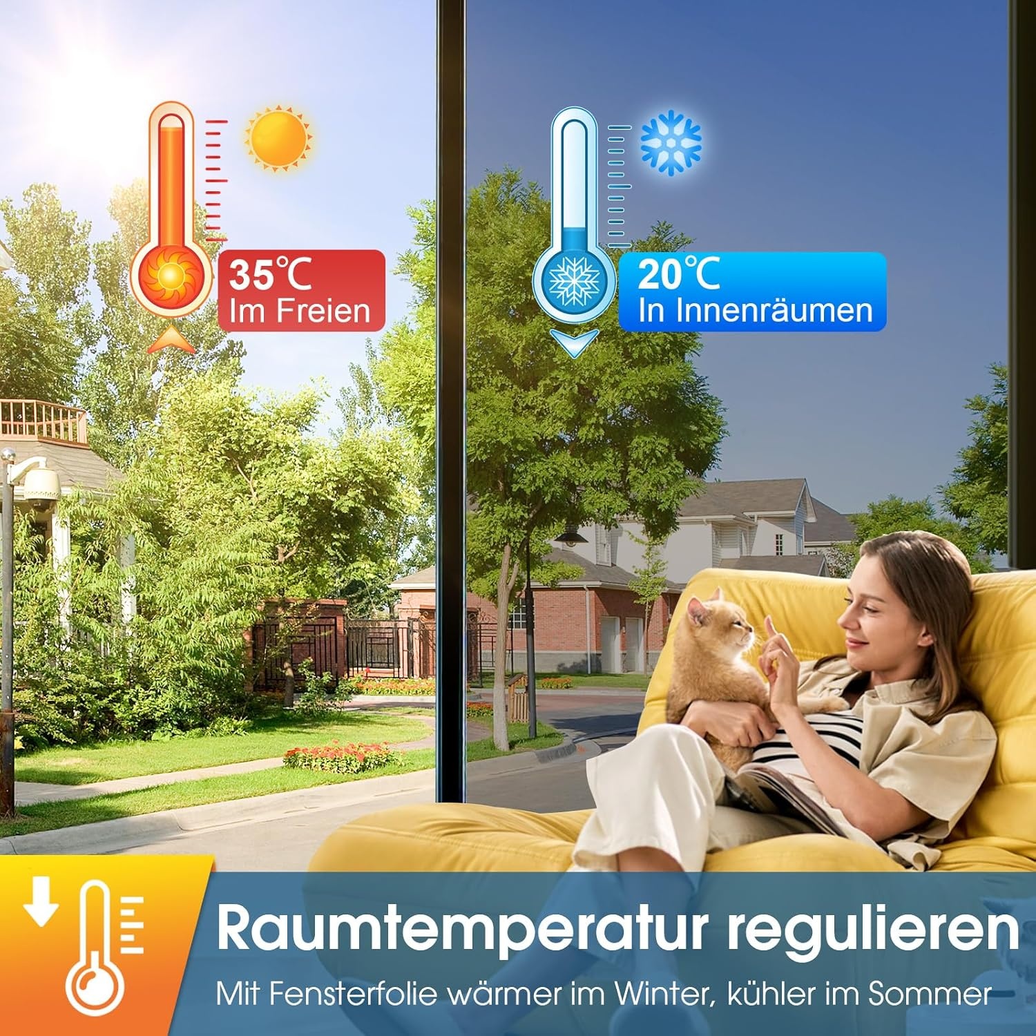 Lifetree Raamfolie - 54% Korting! Privacy & Zonwering (Zilver, 90x1000cm)