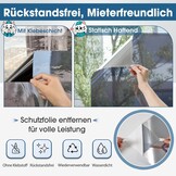 Lifetree Raamfolie - 54% Korting! Privacy & Zonwering (Zilver, 90x1000cm)